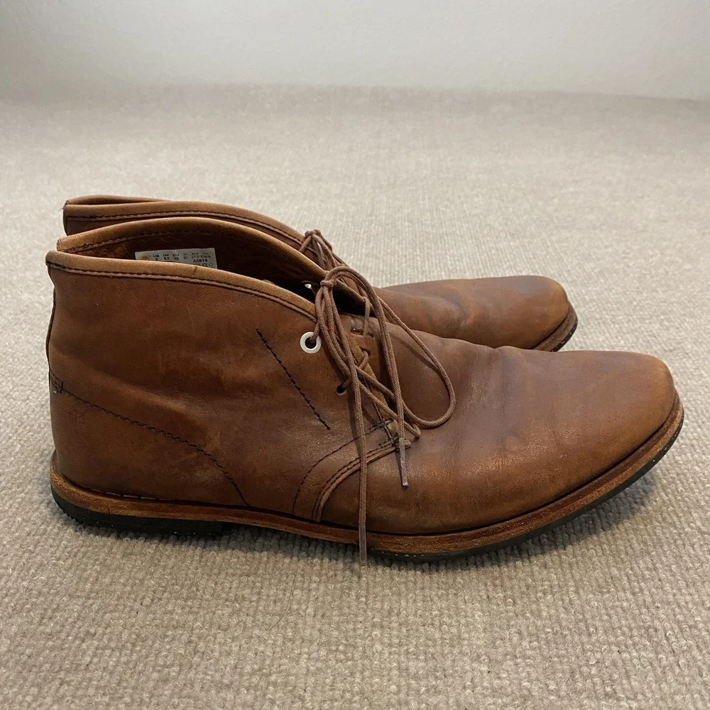 Timberland Boot Company Boots Mens Size‎ 9 Brown Leather Chukka Casual 75509